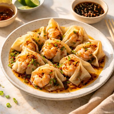 Prawn wontons