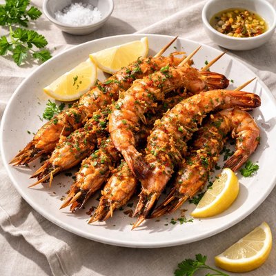 Gamberi alla griglia