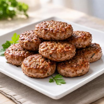 Pre cooked sausage patties