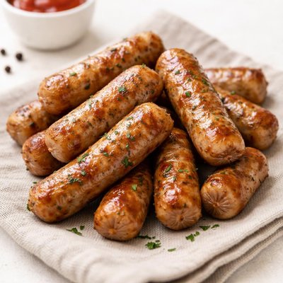 Precooked sausage links
