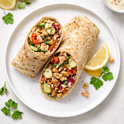 Hähnchen-Shawarma-Wrap