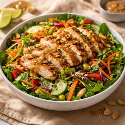 Pret a manger satay chicken salad