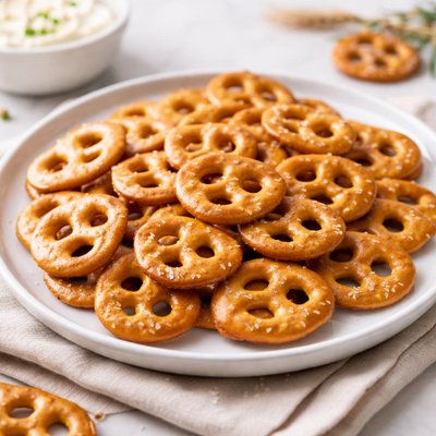 Pretzel crackers