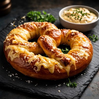 Pretzel with cheese