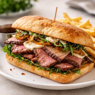 Prime rib sandwich