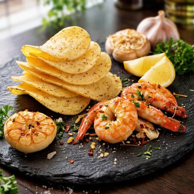 Pringles garlic prawn