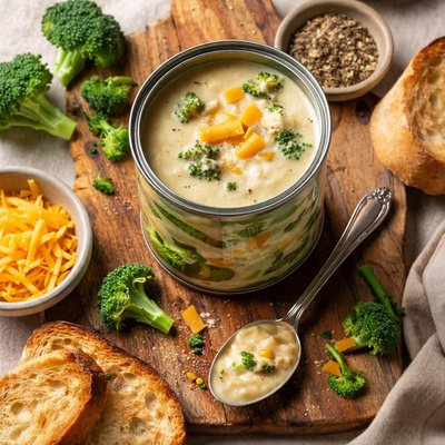 Progresso creamy broccoli and cheese soup