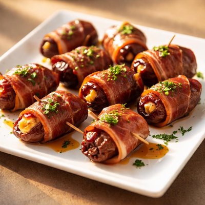 Prosciutto-wrapped date