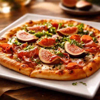 Prosciutto and fig pizza