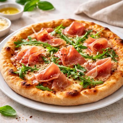 Prosciutto pizza