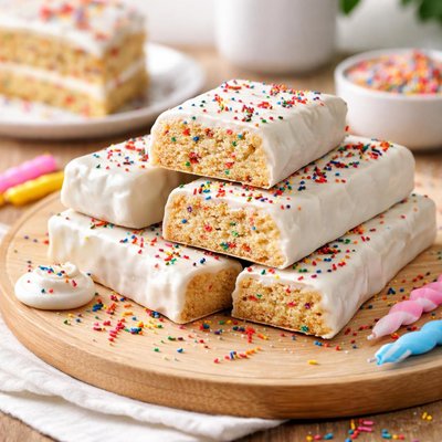 Protein bar birthday cake flavor