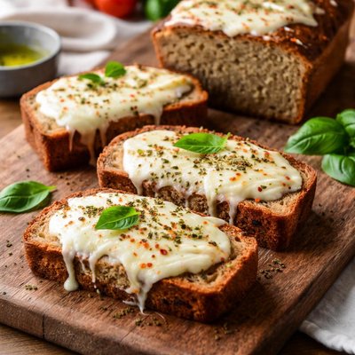Protein bread with mozerella