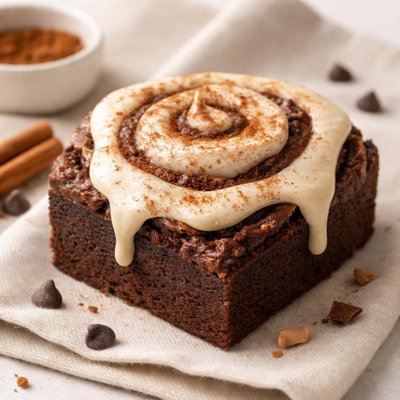 Protein brownie cinnamon roll