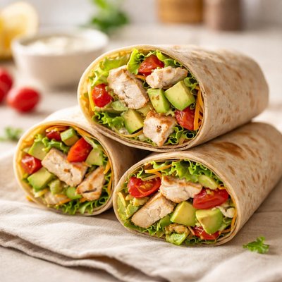 Protein chicken wraps