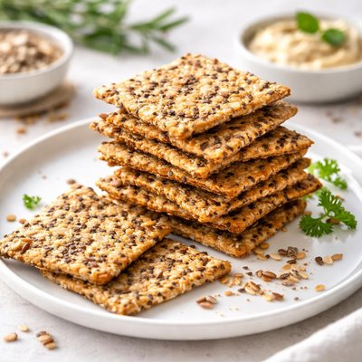 Protein crackers