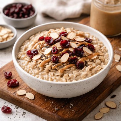 Protein cranberry almond oatmeal
