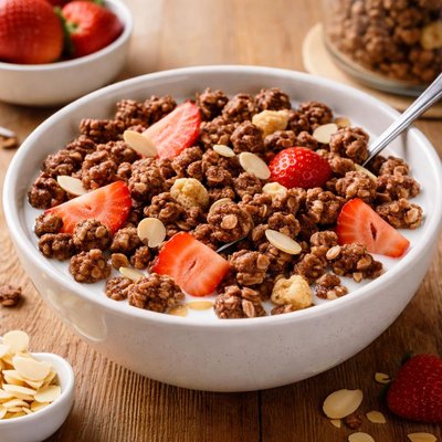 Protein crunchy cereal