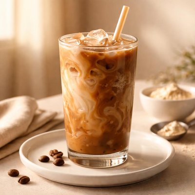 Protein ice coffee