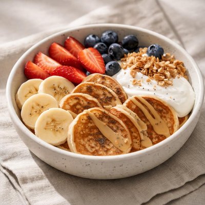 Protein pancake bowl