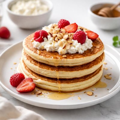 Protein panckake with cottage chease