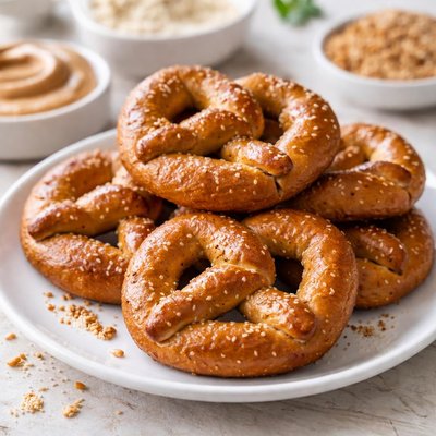 Protein pretzels