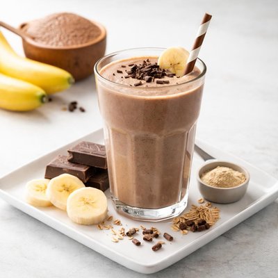 Protein shake chocolate  banana