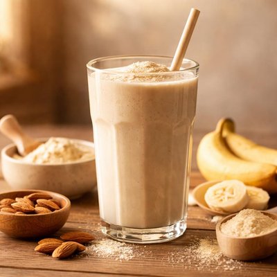 Batido de proteínas sin azúcar