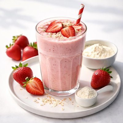 Protein strawberry shake