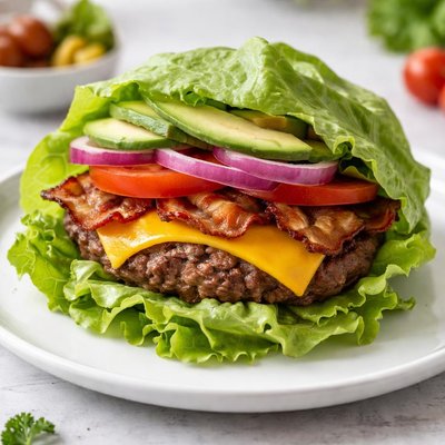 Protein style cheeseburger