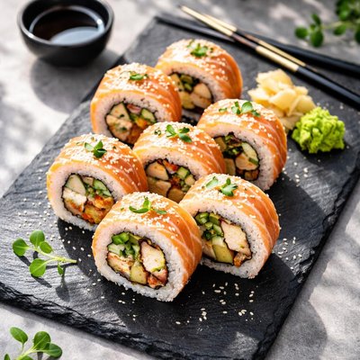 Protein sushi roll