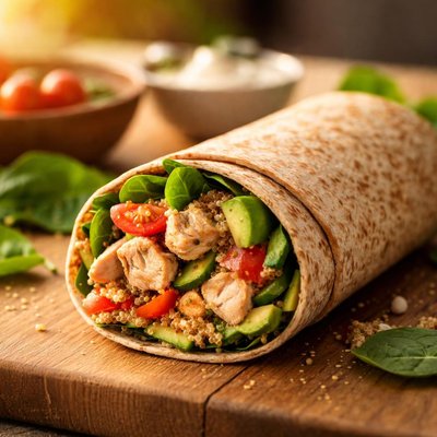 Wrap protéiné au blé complet