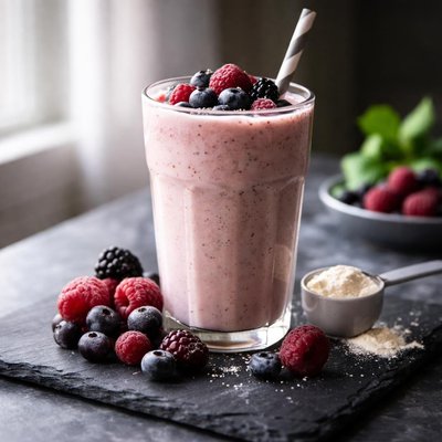 Protien shake frozen berries