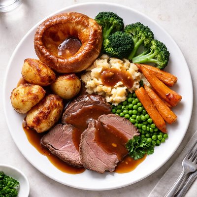 Pub roast dinner
