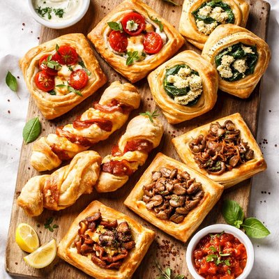 Puff pastry appetizers