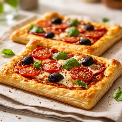 Pizza de massa folhada