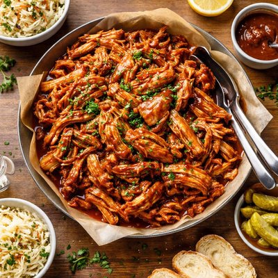 Pulled barbeque turkey