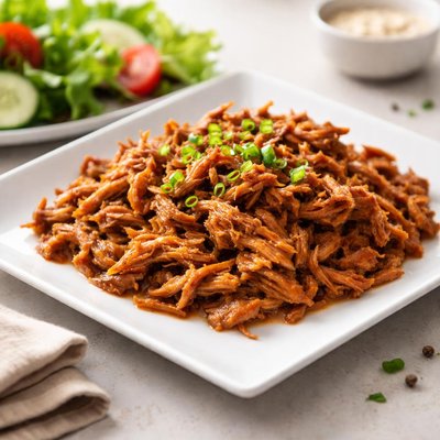 Pulled plant-based protein