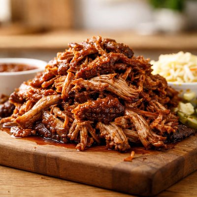 Pulled pork barbecue