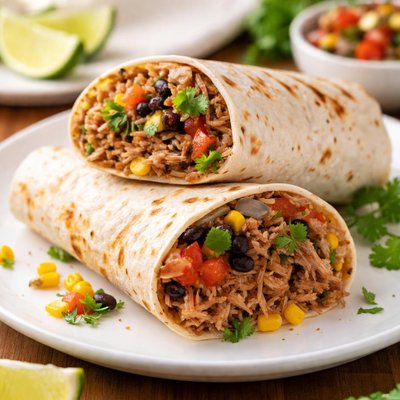 Pulled pork burrito