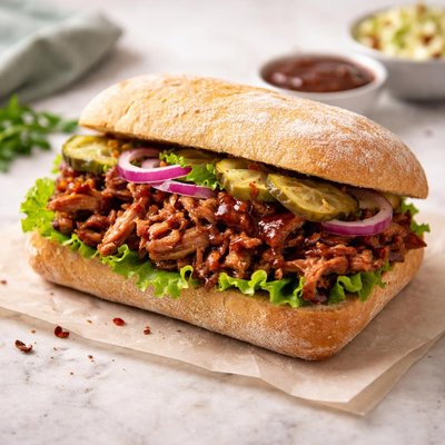 Pulled pork ciabatta
