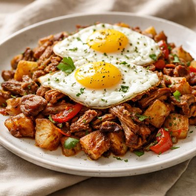 Pulled pork hash