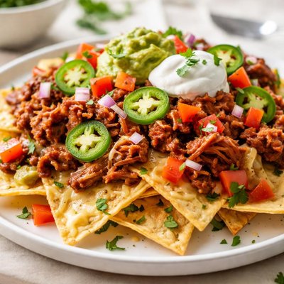 Pulled pork nachos