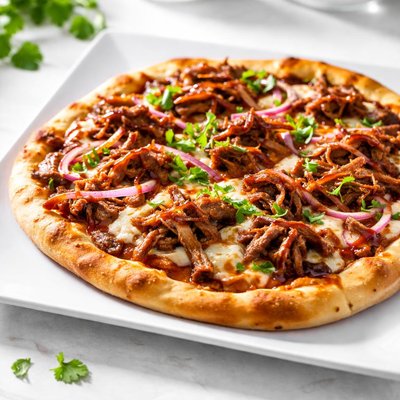 Pulled pork pizza