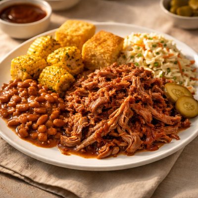 Pulled pork platter
