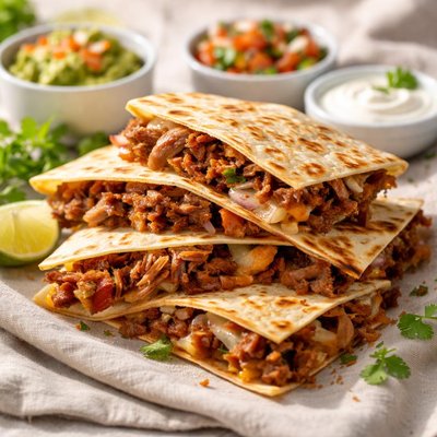 Pulled pork quesadilla