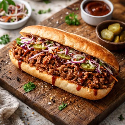 Pulled pork sub