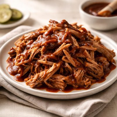 Pulled pork with bbq sauce
