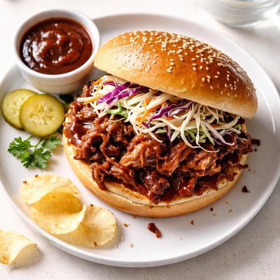 Pulled rib sandwich