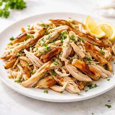 Pulled roast chicken