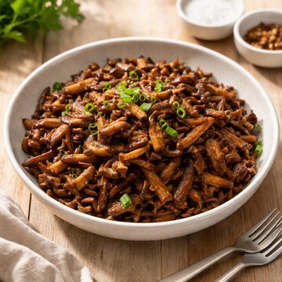 Pulled shiitake mushroom